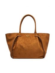 Guess Torebka Allegra HWSG22 37230 Brązowy jasny. Brązowe shopper bag Guess, z aplikacjami, z materiału, bez dodatków. Za 674.99 zł.