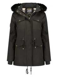 Geographical Norway Parka "Celeste" w kolorze czarnym rozmiar: S. Czarne parki damskie Geographical Norway, s, bez kaptura. Za 197.63 zł.