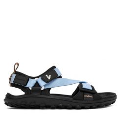 Sandały Vivo Barefoot. Niebieskie sandały damskie Vivo Barefoot, bez wzorów, bez obcasa, bez zapięcia. Za 549.99 zł.
