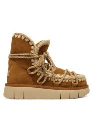 Mou Śniegowce MU.FW531024A Brązowy. Brązowe śniegowce damskie Mou, ze skóry. Za 1,139.00 zł.