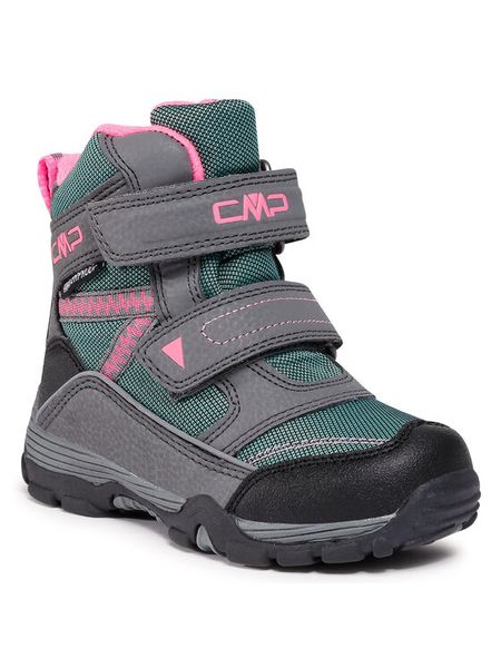 CMP Śniegowce Kids Pyry Snow Boot Wp 38Q4514 Szary. Szare buty zimowe chłopięce CMP, ze skóry, bez zapięcia. Za 189.00 zł.