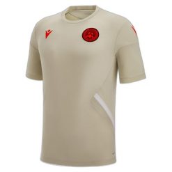 Koszulka treningowa Udinese Staff 2022/23. Białe bluzki damskie Macron, bez wzorów, sportowe, bez kołnierzyka, bez ramiączek. Za 192.00 zł.