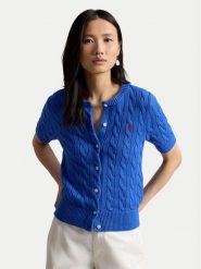 Polo Ralph Lauren Kardigan 211966720500 Niebieski Slim Fit. Niebieskie kardigany damskie Polo Ralph Lauren, xs, bez wzorów, z bawełny. Za 989.99 zł.