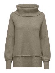 ONLY Sweter w kolorze szarobrązowym rozmiar: M. Brązowe swetry klasyczne damskie Only, m, ze splotem, bez kołnierzyka. Za 65.85 zł.