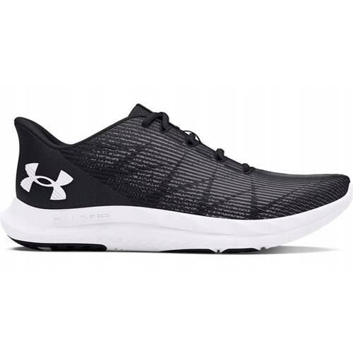 Buty do biegania damskie Under Armour Ua Charged Speed Swift. Czarne obuwie sportowe damskie Under Armour, z materiału, bez zapięcia, do biegania. Za 261.99 zł.
