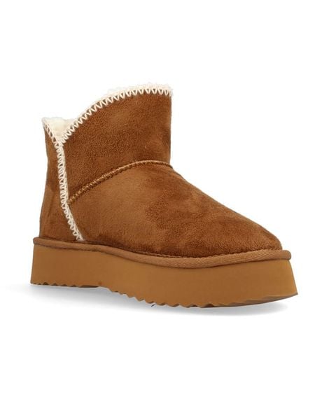 Wrangler Botki zimowe "Elsa" w kolorze jasnobrązowym rozmiar: 36. Brązowe botki damskie Wrangler, na zimę, bez obcasa, na platformie, bez zapięcia. Za 179.22 zł.