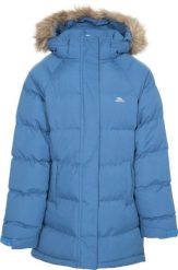 Trespass Unique - Kurtka damska Tp50 Cosmic Blue. Niebieskie kurtki damskie Trespass, xxl, bez wzorów, z futra, z kapturem. Za 194.15 zł.