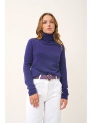 Just Cashmere Kaszmirowy golf "Ava" w kolorze fioletowym rozmiar: M. Różowe golfy damskie Just Cashmere, m, bez wzorów, z kaszmiru, bez ramiączek. Za 368.96 zł.