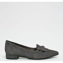 Tamaris - Baleriny. Szare balerinki damskie Tamaris, z materiału. W wyprzedaży za 199.90 zł.