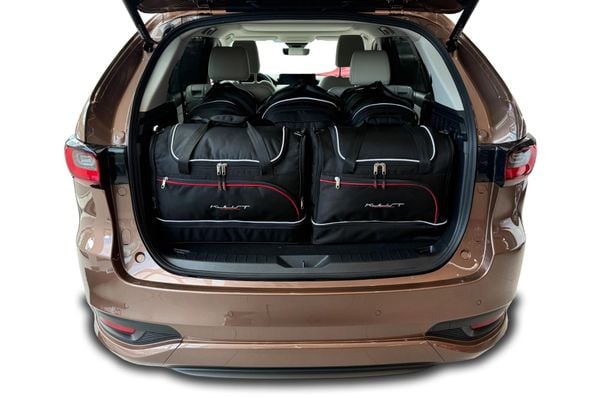 Torby Do Bagażnika Mazda Cx-80 Phev 2024+ 5Szt Kjust. Czarne torby podróżne KJUST, bez wzorów, z kauczuku. Za 1,631.00 zł.