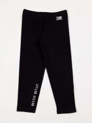 Legginsy z bawełna na co dzień na siłownię. Czarne legginsy damskie LEONE 1947 APPAREL, bez wzorów, z bawełny. Za 63.11 zł.