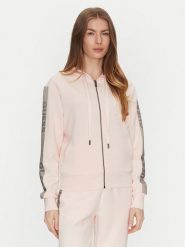 Guess Bluza W5RQ03 KBYE2 Różowy Regular Fit. Czerwone bluzy damskie Guess, xs, z aplikacjami, z syntetyku, bez kaptura. Za 259.99 zł.