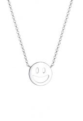 Elli Damski wisiorek z smiling face Face ze srebra próby 925 Sterling Silver Naszyjniki 1 ct. Szare naszyjniki damskie Elli, srebrne. Za 203.99 zł.