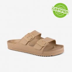 Klapki damskie Coqui. Brązowe klapki damskie Coqui, bez wzorów, bez obcasa, bez zapięcia. Za 139.99 zł.