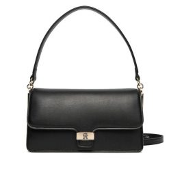 Torebka Tommy Hilfiger. Czarne torebki klasyczne damskie Tommy Hilfiger, bez dodatków. Za 649.99 zł.