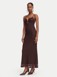 Bardot Sukienka koktajlowa Karla 60457DB Brązowy ciemny Slim Fit. Brązowe sukienki damskie Bardot, bez wzorów, z syntetyku, wizytowe, bez ramiączek. Za 594.99 zł.