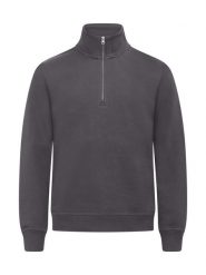 Clique Miami Half Zip półrozpinana bluza z bawełną i recyklingiem – Metal Grey. Szare bluzy damskie CLIQUE, xl, bez wzorów, z bawełny, bez kaptura. Za 189.36 zł.