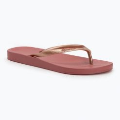 Japonki damskie Ipanema Anat Tan. Czerwone klapki damskie Ipanema, bez wzorów, bez obcasa, bez zapięcia. Za 69.99 zł.