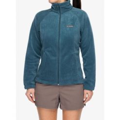 Bluza rozpinana damska Columbia Benton Springs FZ. Niebieskie bluzy damskie Columbia, bez wzorów, bez kaptura. Za 208.99 zł.