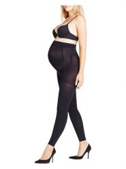 Falke Legginsy (2 pary) "9months" w kolorze czarnym - DEN 80 rozmiar: M/L. Czarne legginsy damskie Falke, l, bez wzorów. Za 121.99 zł.
