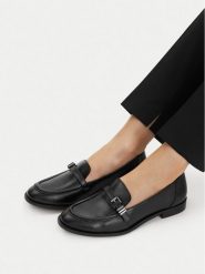 Lasocki Lordsy CEO-WI23-3309-13 Czarny. Czarne półbuty damskie Lasocki, bez wzorów, ze skóry, bez obcasa, bez zapięcia. Za 229.99 zł.
