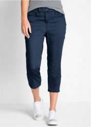 Dżinsy Straight, mid waist, z wygodnym paskiem. Zielone jeansy damskie bonprix. Za 119.99 zł.