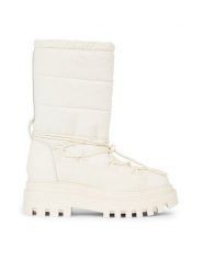 Calvin Klein Jeans Śniegowce Flatform Snow Boot Nylon Wn YW0YW01146 Biały. Białe śniegowce damskie Calvin Klein Jeans, z jeansu. Za 719.99 zł.