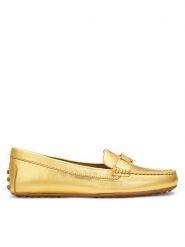 LAUREN RALPH LAUREN Mokasyny 802959222001 Złoty. Żółte mokasyny damskie Lauren Ralph Lauren, ze skóry, bez obcasa. Za 369.99 zł.