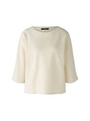 Oui Bluza w kolorze kremowym rozmiar: 34. Brązowe bluzy damskie Oui, bez wzorów, bez kaptura. Za 95.69 zł.