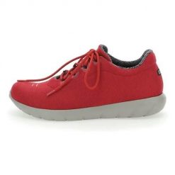 Buty do chodzenia damskie UYN Living Cloud. Czerwone obuwie sportowe damskie Uyn, z materiału, bez zapięcia, trekkingowe. Za 579.99 zł.