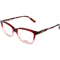 Oprawki "CA6639" w kolorze czerwono-brązowym. Brązowe okulary przeciwsłoneczne damskie Carrera, Ferragamo. W wyprzedaży za 119.95 zł.