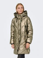 ONLY Płaszcz pikowany w kolorze złotym rozmiar: XS. Żółte płaszcze damskie Only, xs, bez wzorów, bez kaptura. Za 196.70 zł.