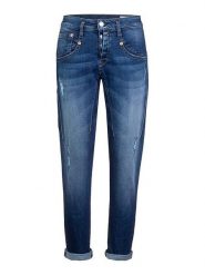 Herrlicher Dżinsy - Tapered fit - w kolorze granatowym rozmiar: W25. Niebieskie jeansy damskie Herrlicher. Za 105.38 zł.