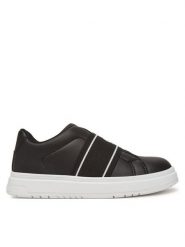 Calvin Klein Jeans Sneakersy V3X9-82087-1355 M Czarny. Czarne buty sportowe dziewczęce Calvin Klein Jeans, bez wzorów, z jeansu, bez zapięcia. Za 199.99 zł.