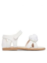 Mayoral Sandały 41739.35 Biały. Białe sandały dziewczęce Mayoral, ze skóry, bez obcasa, bez zapięcia. Za 189.99 zł.