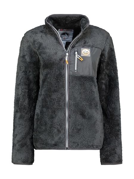 Geographical Norway Kurtka polarowa "Upecious" w kolorze ciemnoszarym rozmiar: S. Szare kurtki damskie Geographical Norway, s, bez wzorów, z polaru, bez kaptura. Za 118.84 zł.