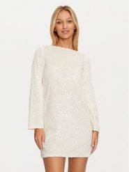 JDY Sukienka koktajlowa Sara 15337656 Écru Regular Fit. Sukienki damskie JDY, bez wzorów, z syntetyku, wizytowe, bez ramiączek. Za 159.99 zł.