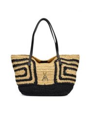 Patrizia Pepe Torebka 2B0130/V048-FB53 Beżowy. Brązowe torebki klasyczne damskie Patrizia Pepe, z syntetyku, bez dodatków. Za 1,669.00 zł.