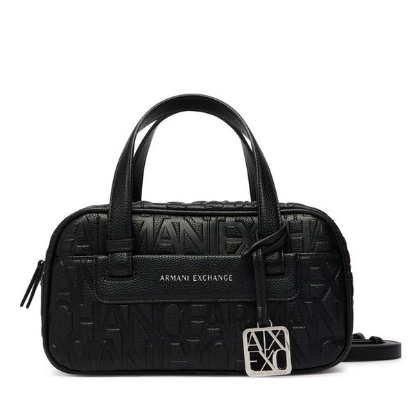 Torebka Armani Exchange. Czarne kuferki damskie Armani Exchange, bez dodatków. Za 614.99 zł.