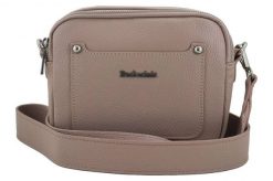 Listonoszka skórzana BARBERINI'S pudrowa 707-18. Czerwone shopper bag Barberinis, z aplikacjami, ze skóry, bez dodatków. Za 219.99 zł.