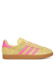 Adidas Sneakersy Gazelle JH7211 Żółty. Żółte obuwie sportowe damskie Adidas, ze skóry, bez zapięcia. Za 359.99 zł.