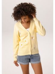 Aniston Kardigan w kolorze żółtym rozmiar: 38. Żółte kardigany damskie Aniston, bez wzorów, z bawełny. Za 173.99 zł.