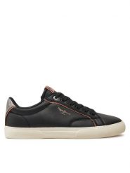 Pepe Jeans Sneakersy Style PLS31564 Czarny. Czarne obuwie sportowe damskie Pepe Jeans, z jeansu, bez zapięcia. Za 179.99 zł.