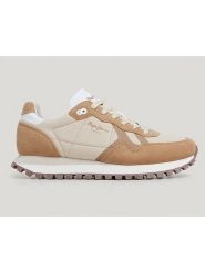 Pepe Jeans FOOTWEAR Skórzane sneakersy "Brit" w kolorze beżowo-jasnobrązowym rozmiar: 40. Brązowe obuwie sportowe damskie Pepe Jeans FOOTWEAR, z jeansu, bez zapięcia. Za 140.86 zł.