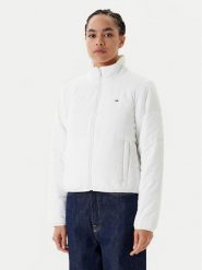 Tommy Jeans Kurtka przejściowa DW0DW20958 Biały Regular Fit. Białe kurtki damskie Tommy Jeans, s, bez wzorów, z jeansu, bez kaptura. Za 459.99 zł.