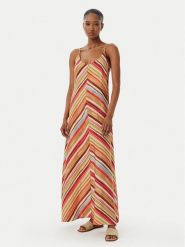 Vero Moda Sukienka letnia Ellie 10345251 Pomarańczowy Regular Fit. Brązowe sukienki damskie Vero Moda, bez wzorów, z wiskozy, bez ramiączek. Za 229.99 zł.