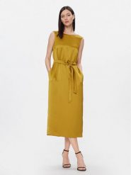 Weekend Max Mara Sukienka codzienna Baiardo 2415221021 Żółty Regular Fit. Żółte sukienki damskie Weekend Max Mara, bez wzorów, z syntetyku, bez ramiączek. Za 669.99 zł.