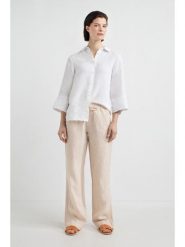 Josephine & Co Bluzka "Dillon" w kolorze białym rozmiar: 40. Białe bluzki damskie Josephine & Co, bez wzorów, ze lnu, bez kołnierzyka, bez ramiączek. Za 195.99 zł.