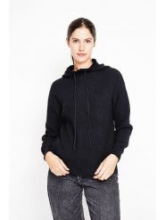 ASSUILI Sweter w kolorze czarnym rozmiar: 36. Czarne swetry klasyczne damskie Assuili, ze splotem, bez kołnierzyka. Za 130.99 zł.