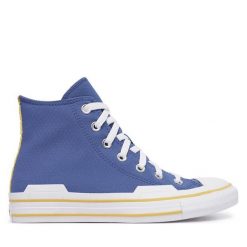 Trampki Converse. Niebieskie trampki damskie Converse, bez wzorów, bez zapięcia. Za 379.99 zł.